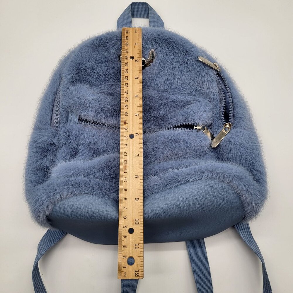 BIOWORLD X STITCH Disney Fuzzy Blue Mini Backpack - Picture 7 of 9